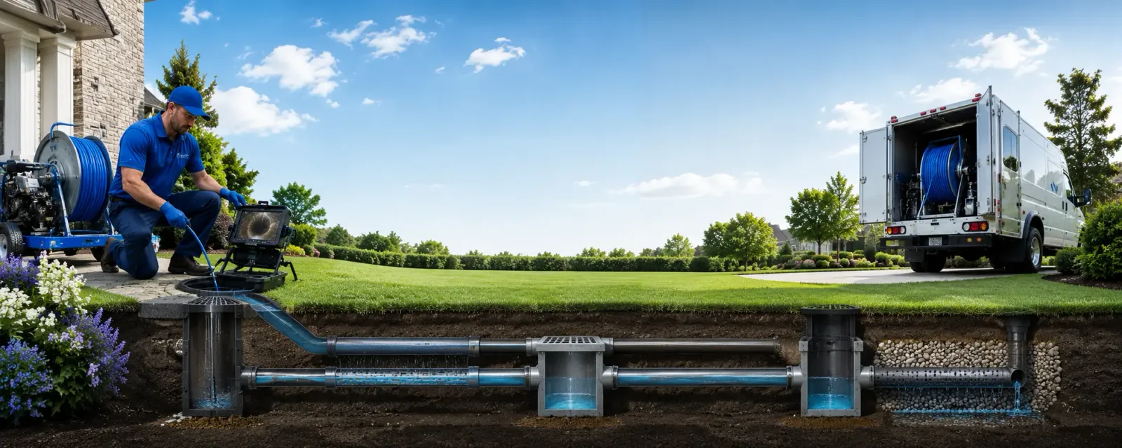 Outdoor drain cleaning information for Marshall, CA